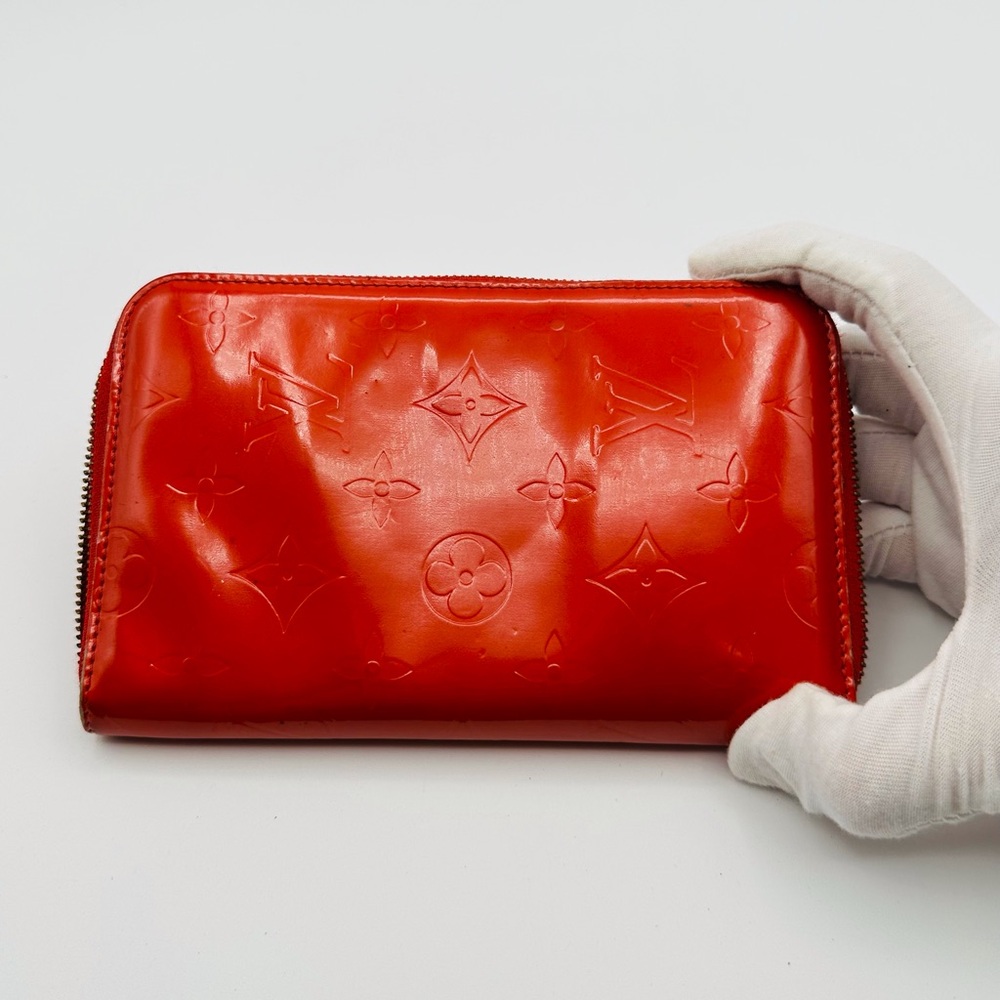 Louis Vuitton Red Embossed Wallet